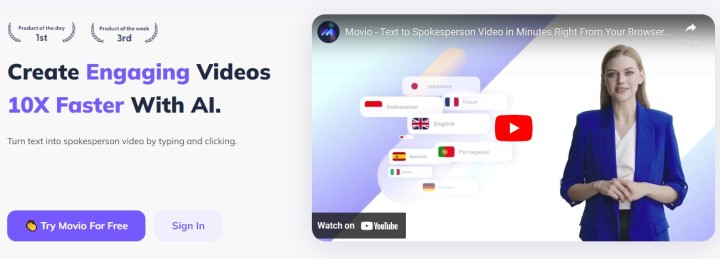 Professional Ai Video Creator And Online Text-To-Video by Movio